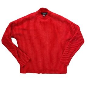 ✨4 for $15✨ Forever 21 Red Mockneck sweater Christmas Valentine's Day